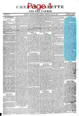 Page thumbnail for Cheraw Gazette And Pee Dee Farmer