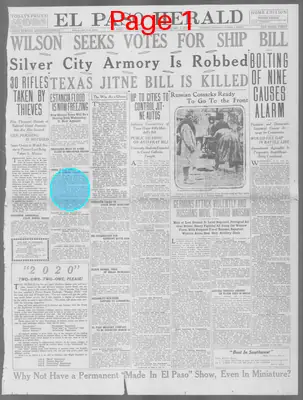 Page thumbnail for El Paso Herald
