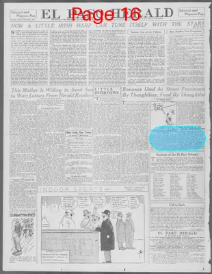 Page thumbnail for El Paso Herald