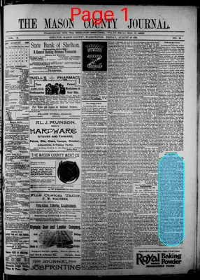 Page thumbnail for The Mason County Journal