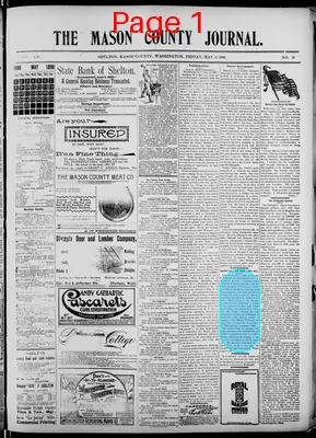 Page thumbnail for The Mason County Journal