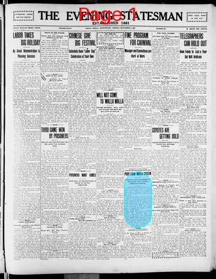 Page thumbnail for The Evening Statesman