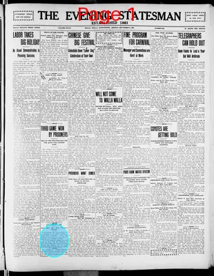 Page thumbnail for The Evening Statesman