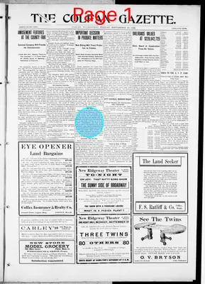 Page thumbnail for The Colfax Gazette