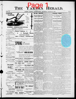 Page thumbnail for The Yakima Herald