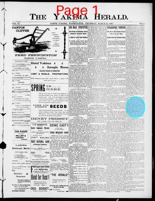 Page thumbnail for The Yakima Herald