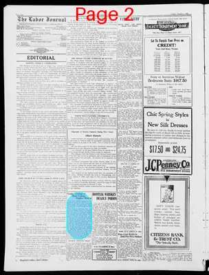 Page thumbnail for The Labor Journal