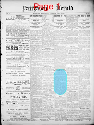 Page thumbnail for Fairhaven Herald