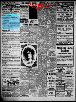 Page thumbnail for The Spokane Press