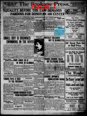 Page thumbnail for The Spokane Press