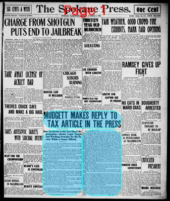Page thumbnail for The Spokane Press