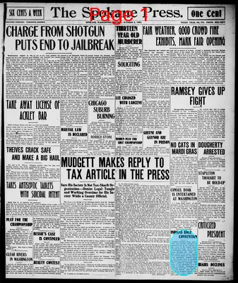 Page thumbnail for The Spokane Press
