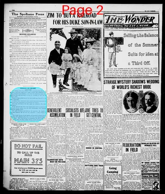 Page thumbnail for The Spokane Press