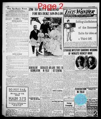 Page thumbnail for The Spokane Press