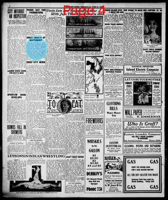 Page thumbnail for The Spokane Press