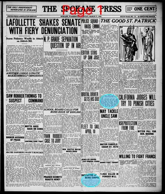 Page thumbnail for The Spokane Press
