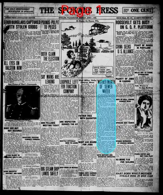Page thumbnail for The Spokane Press