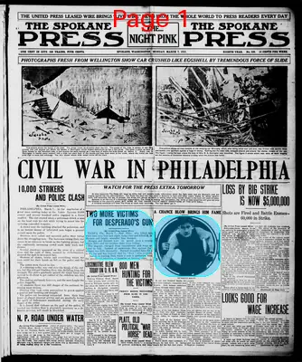 Page thumbnail for The Spokane Press