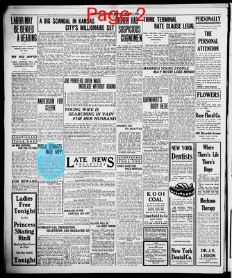 Page thumbnail for The Spokane Press