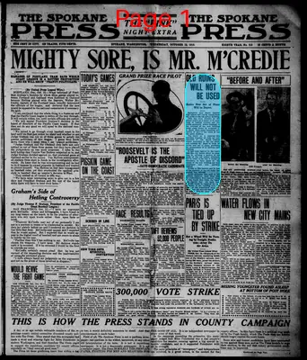 Page thumbnail for The Spokane Press