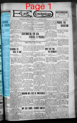 Page thumbnail for East Oregonian : E.O