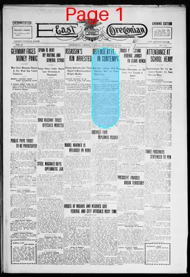 Page thumbnail for East Oregonian : E.O