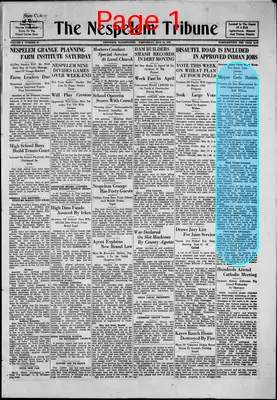 Page thumbnail for The Nespelem Tribune