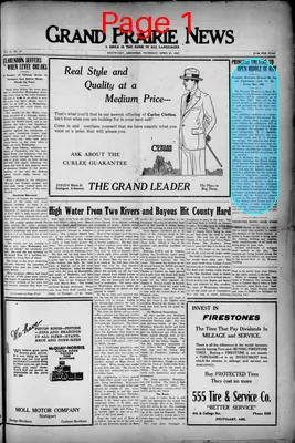 Page thumbnail for Grand Prairie News