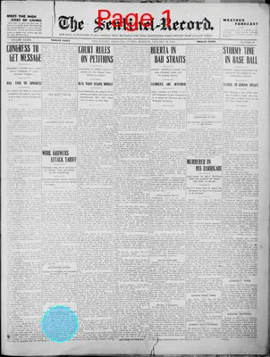 Page thumbnail for The Sentinel=Record