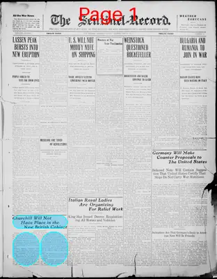 Page thumbnail for The Sentinel=Record