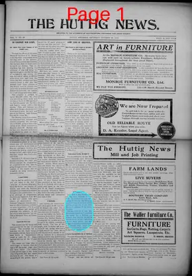Page thumbnail for The Huttig News