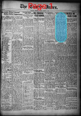 Page thumbnail for The Courier Index