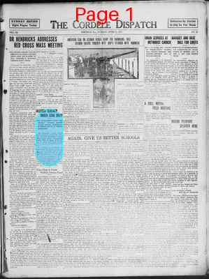 Page thumbnail for The Cordele Dispatch