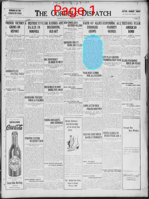 Page thumbnail for The Cordele Dispatch