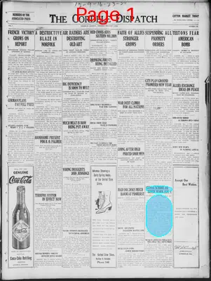 Page thumbnail for The Cordele Dispatch