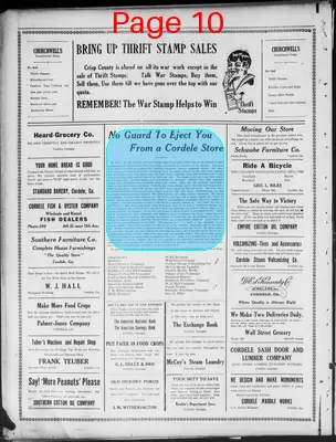 Page thumbnail for The Cordele Dispatch