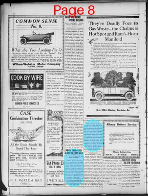 Page thumbnail for The Cordele Dispatch