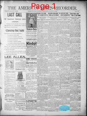 Page thumbnail for Americus Times Recorder