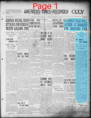 Page thumbnail for Americus Times Recorder