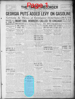 Page thumbnail for Americus Times Recorder