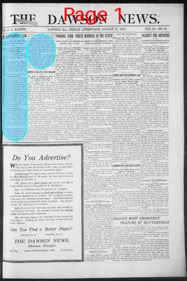 Page thumbnail for The Dawson News