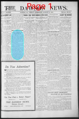 Page thumbnail for The Dawson News