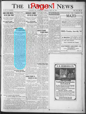 Page thumbnail for The Dawson News