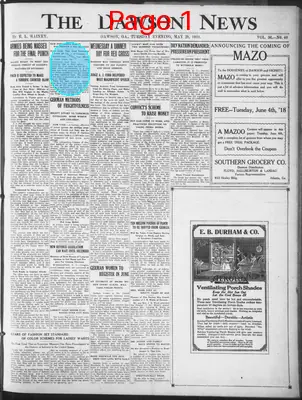 Page thumbnail for The Dawson News