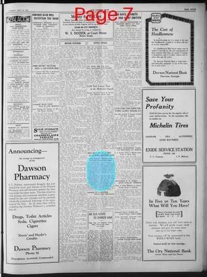 Page thumbnail for The Dawson News