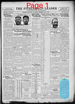 Page thumbnail for The Fitzgerald Leader Enterprise And Press