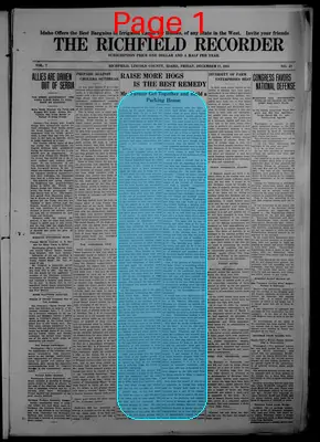 Page thumbnail for The Richfield Recorder