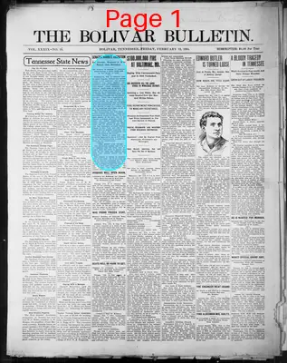 Page thumbnail for The Bolivar Bulletin