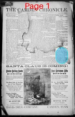 Page thumbnail for The Camden Chronicle
