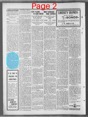 Page thumbnail for Carthage Courier